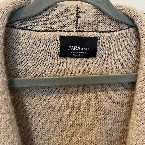 Zara Knit Wool Open Front Cardigan - Picture 6 of 6